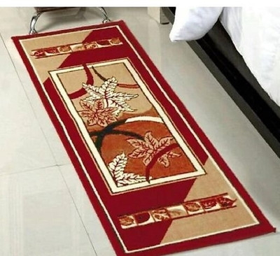 RUGS EXPERTS Red Acrylic Runner(2 cm,  X 5 cm, Rectangle)
