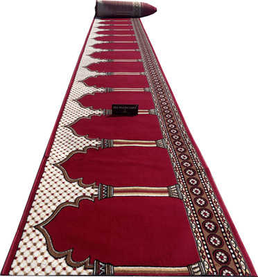 Shag Weaving Carpet 120 cm  X 300 cm Acrylic Carpet(Rectangle, Maroon)