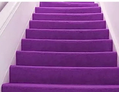 KAALENRIDE Purple Polyester Carpet(150 cm,  X 212 cm, Rectangle)