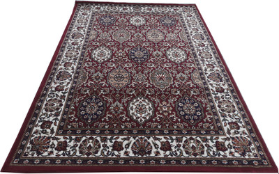 Shag Weaving Red Silk Carpet(2 ft,  X 6 ft, Rectangle)
