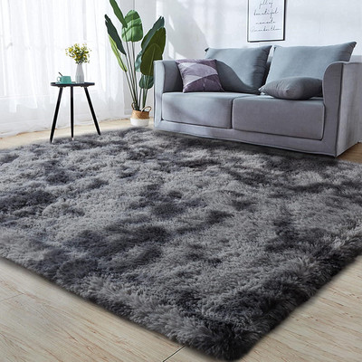 KAYNAT CARPET Black Polyester Carpet(90 cm,  X 150 cm, Rectangle)