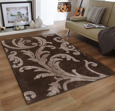 Multitex Brown Polyester Carpet(150 cm,  X 60 cm, Rectangle)