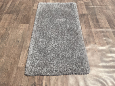 TAHNOORCARPET 60 cm  X 120 cm Polyester Carpet(Rectangle, Silver)