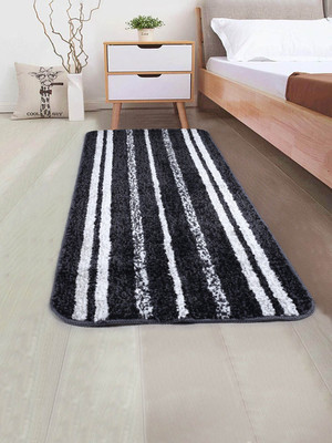 Saral Home Black Cotton Runner(50 cm,  X 100 cm, Rectangle)
