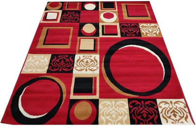Acarpet Red, Multicolor Acrylic, Polypropylene Carpet(6 cm,  X 235.5 cm, Rectangle)