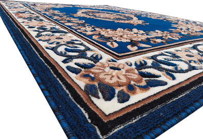 Acarpet Blue Polypropylene Carpet(6 ft,  X 8 ft, Rectangle)
