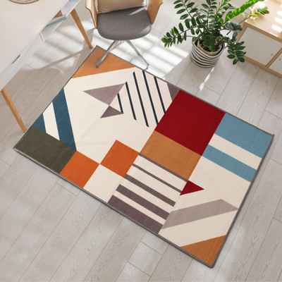 Urban Space Multicolor Nylon Carpet(4 ft,  X 6 ft, Rectangle)