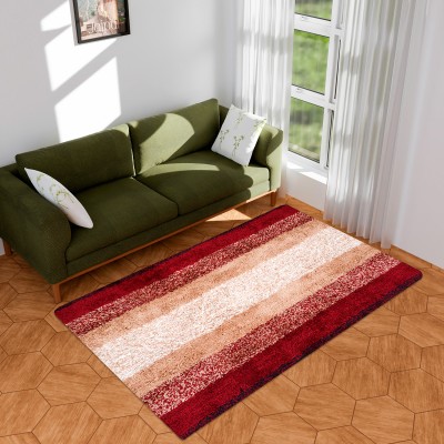 KUBER INDUSTRIES Yellow Velvet Carpet(152 cm,  X 91 cm, Rectangle)