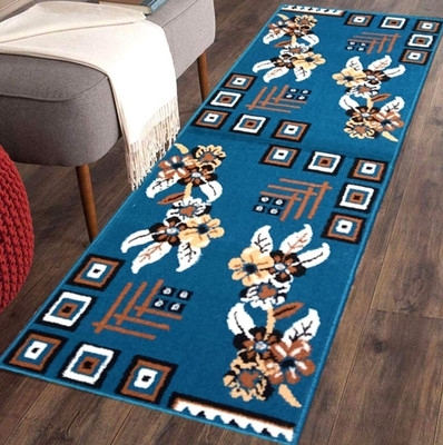 CHAUDHARYCARPET 50 cm  X 150 cm Acrylic Runner(Rectangle, Blue)