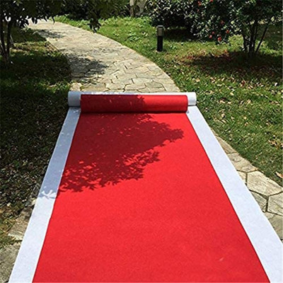 R CARPETS Red Nylon Carpet(5 ft,  X 8 ft, Rectangle)