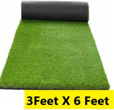 CHETANYA LOOMTEX Green Polypropylene Carpet(3 ft,  X 6 ft, Rectangle)