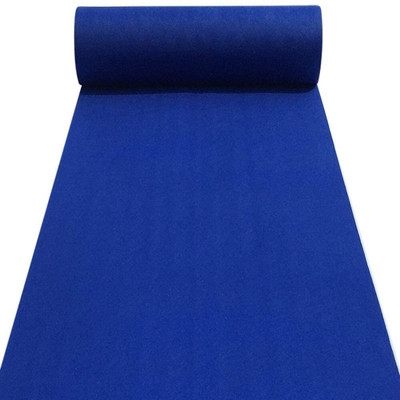 HR CARPET Blue Synthetic Carpet(5 ft.,  X 7 ft., Rectangle)