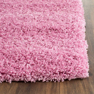 HR CARPET Pink Polyester Carpet(2 ft.,  X 4 ft., Rectangle)