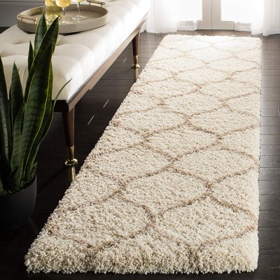 MALTAHOMEFURNISHING Beige Polyester, Wool, Cotton Carpet(2 ft,  X 152.4 cm, Rectangle)