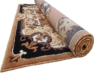 Ra handloom carpet Gold Silk Carpet(8 ft,  X 6 ft, Rectangle)