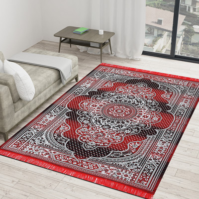 NCS Red Acrylic Carpet(152 cm,  X 213 cm, Rectangle)