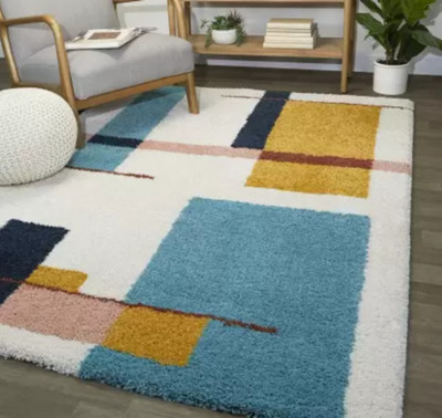 SR Handloom Multicolor Polyester Carpet(6 ft,  X 2 ft, Rectangle)