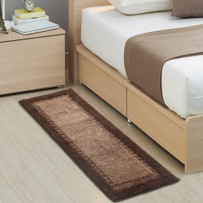 Saral Home Brown Polyester Runner(1 ft,  X 4 ft, Rectangle)