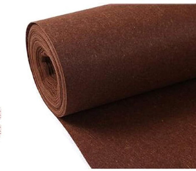HR CARPET Brown Synthetic Carpet(6 ft.,  X 4 ft., Rectangle)