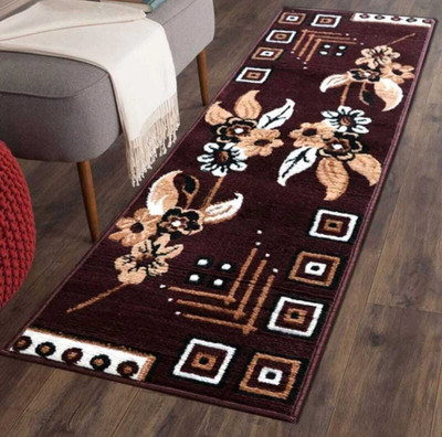 Scarpet Brown Polyester Runner(50 cm,  X 150 cm, Rectangle)