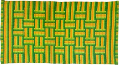 RADRUGS Green Cotton Dhurrie(60 cm,  X 120 cm, Rectangle)