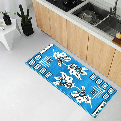 Essensa Furnishings Blue Polypropylene Runner(2 ft,  X 5 ft, Rectangle)