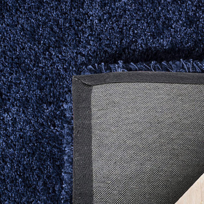 HR CARPET Blue Polyester Carpet(2 ft.,  X 4 ft., Rectangle)