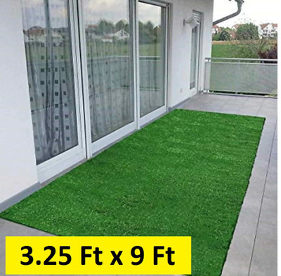GULISTAAN Green Polypropylene Carpet(3 ft,  X 9 ft, Rectangle)