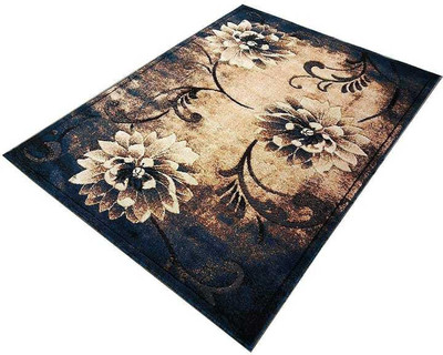 Ra handloom carpet Multicolor Silk Carpet(5 cm,  X 7 cm, Rectangle)