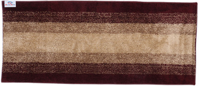 Heart Home Maroon Polyester Runner(2 ft,  X 5 ft, Rectangle)
