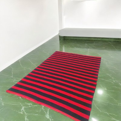 P&T Red Cotton Carpet(120 cm,  X 180 cm, Rectangle)