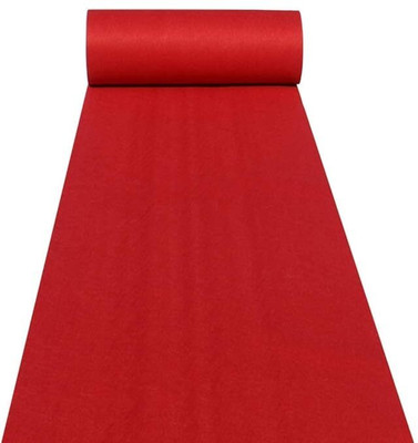 SanayaCarpet Maroon Polyester Carpet(150 cm,  X 210 cm, Rectangle)
