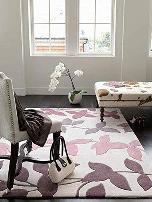 RM Handloom Multicolor Polyester Carpet(7 ft,  X 5 ft, Rectangle)