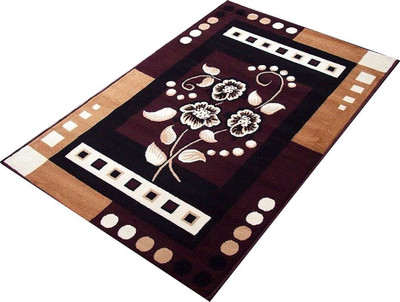 ALAMRUGS 145 cm  X 200 cm Synthetic Carpet(Rectangle, Brown)