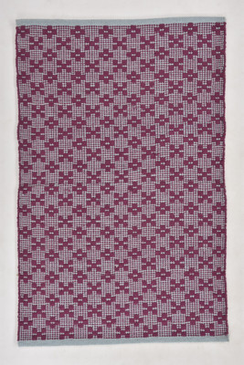 UB Home and Decor 60 cm  X 90 cm Cotton Area Rug(Rectangle, Purple, Blue)