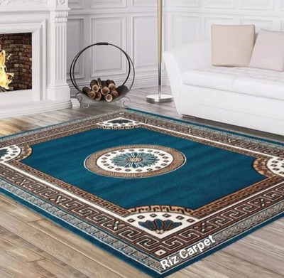 Rizcarpet 150 cm  X 200 cm Acrylic Carpet(Rectangle, Blue)
