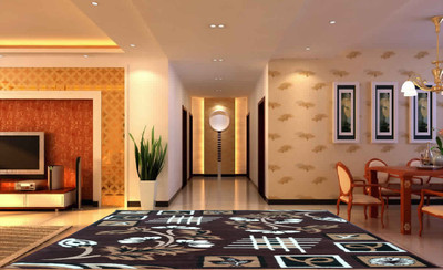 Acarpet Brown Acrylic Carpet(5 ft,  X 7 ft, Rectangle)