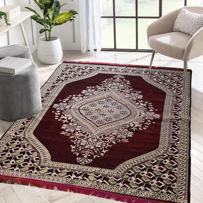 Raas Multicolor Chenille Carpet(5 ft,  X 7 ft, Rectangle)