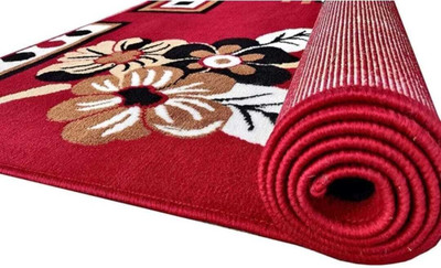 Ra handloom carpet Pink Silk Carpet(120 cm,  X 150 cm, Rectangle)