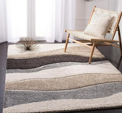 KAALENRIDE 90 cm  X 150 cm Polyester Carpet(Rectangle, Multicolor)