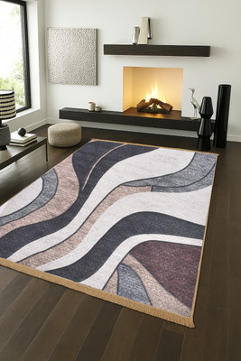 Flipkart SmartBuy Grey Polyester Carpet(152 cm,  X 213 cm, Rectangle)