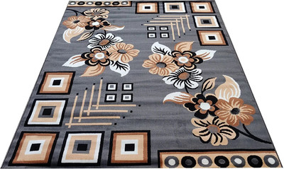 Flipkart SmartBuy Grey Silk Carpet(152 cm,  X 200 cm, Rectangle)