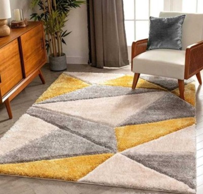 Ra handloom carpet Multicolor Wool Carpet(120 cm,  X 180 cm, Rectangle)