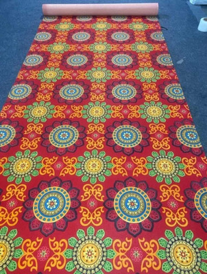 Ra handloom carpets Green Synthetic Carpet(152 cm,  X 304 cm, Rectangle)
