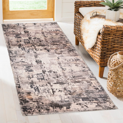 HOMZZ Beige Cotton, Polyester Runner(55 cm,  X 152 cm, Rectangle)