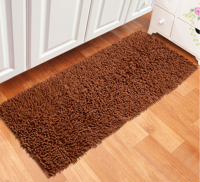 Saral Home Brown Cotton Runner(40 cm,  X 120 cm, Rectangle)