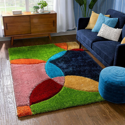 Acarpet Multicolor Polyester Carpet(3 ft,  X 5 ft, Rectangle)