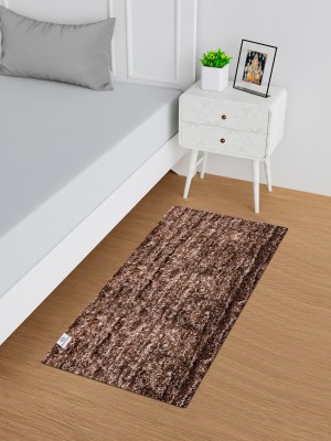 Heart Home Brown Velvet Runner(56 cm,  X 140 cm, Rectangle)