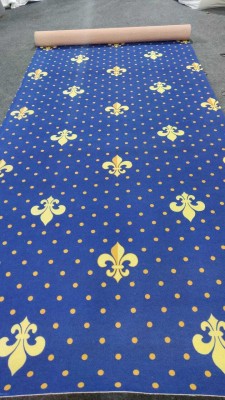 RNCARPET Blue, Silver Nylon Carpet(150 cm,  X 300 cm, Rectangle)