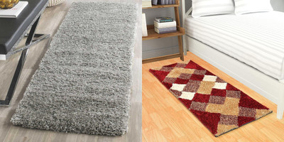 MY HOME 60.96 cm  X 152.2 cm Polyester Carpet(Rectangle, Multicolor)